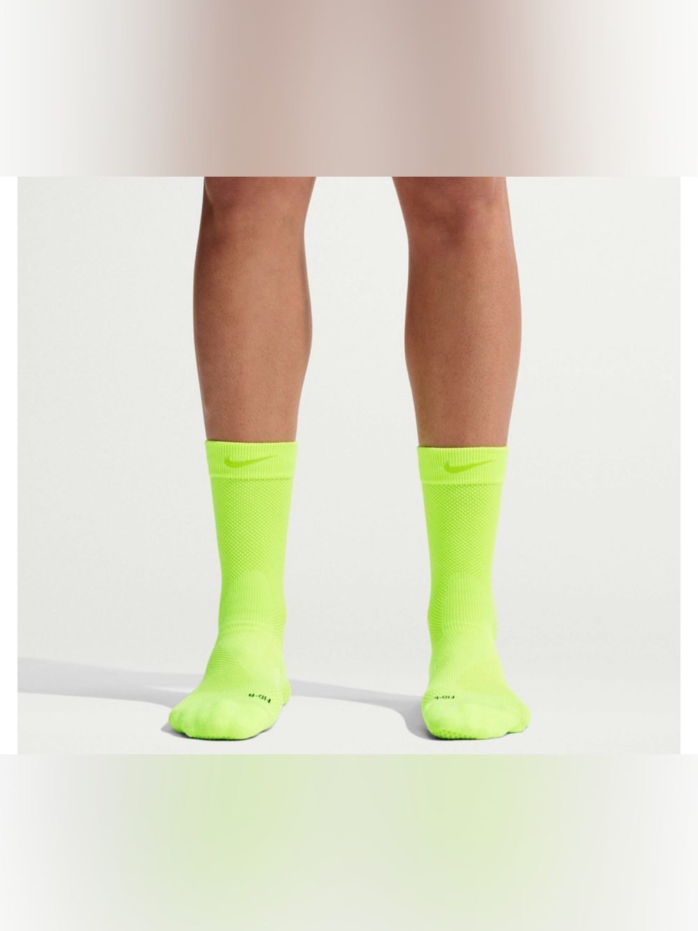 Nike Neon Yellow Performance Crew Socks